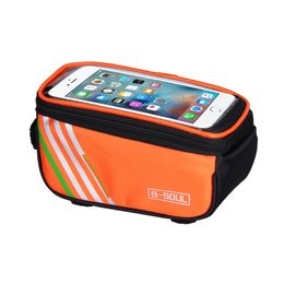 mtb frame bags NZ - Bicycle Bags Cycling Waterproof Touch Screen MTB Frame Front Tube Storage Mountain Bike Bag for 5.0 inch Mobile Phone