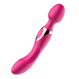USB Charging Double Head AV Vibrator Magic Wand Massager Sex Toys For Women G-Spot Vibrators Clitoris Stimulation Massage Masturbator Colours Best quality