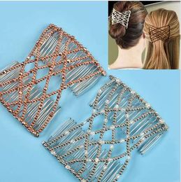 Flexible Butterfly Hair Clip Magic Elastic Hair Comb Women Hair Styling Tools Magic Comb Professional Brush Fashion Headban