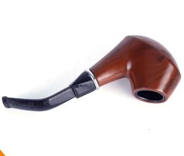 Resin Pipe Imitation Wood Pipe Acrylic Bend Handle Pipe