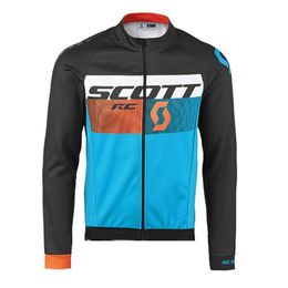 Spring/Autum SCOTT Pro team Bike Men's Cycling Long Sleeves jersey Road Racing Shirts Riding Bicycle Tops Breathable Outdoor Sports Maillot S210419110