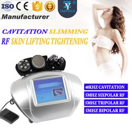 High Quality 4in1 40Khz Ultrasonic Cavitation Slimming 5Mhz Radio Frequency Skin Lifting Tightening Fat Reduce Slimming RF Machine