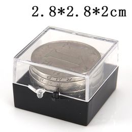 Square Small PS transparent plastic storage box collection showpiece box gifts&crafts display plastic box with lid F20173505