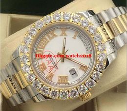 Luxury Watch 4 Style Two Tone Mens 41mm II Bigger Diamond Bezel Watch Roman Dial Automatic Fashion Men's Watch Wristwatch