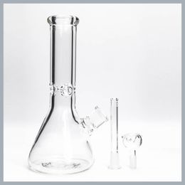 Hookahs 18" 9mm Glass Bong Beaker Ice thick elephant Joint waterpipe with 14/18 downstem 14mm bowl