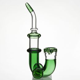 Special Shape Glass water pipe Glass Banger Hanger Nail Glass Bongs Dab Oil Rig Beaker with random Colour 791