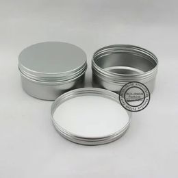 30pcs,250g/250ml Screw cap Aluminum Cream Jar,sub- boxing,round box,after trying to travel points bottling,Refillable bottles