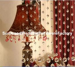 Fashion DIY Interior Transparent Decorating Crystal Bead Curtain For Home Decor