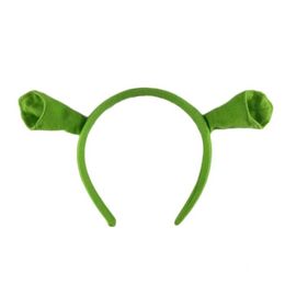 New Shrek Hairpin Ears Headband Head Circle Halloween Children Adult Show Hair Hoop Party Costume Item Masquerade Party Supplies