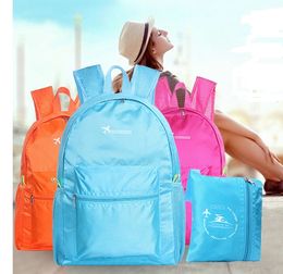 Travel folding backpack Outdoor ultra light backpack fashion travel storage bag candy Colour waterproof shoulder bag