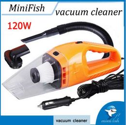 120W Portable Wet And Dry Dual Use Car Vacuum Cleaner With 5m Length Charging Line