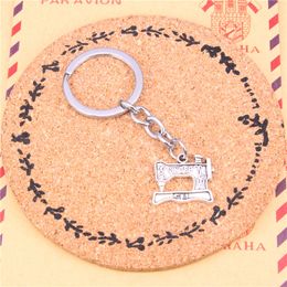 Keychain vintage singer treadle sewing machine Pendants DIY Men Jewellery Car Key Chain Ring Holder Souvenir For Gift