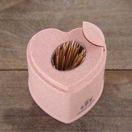 Automatic Toothpick Holder Container Home Decor Heart Shape Toothpick Storage Box Toothpick Dispenser European Style