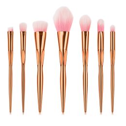 7PCS Cosmetic Makeup Brush Brushes Set Professional Foundation Powder Eyeshadow Eyebrow Brush Make Up Tool Maquiagem