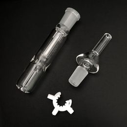 Glass Pipe Kit with 10/14mm Quartz Tip Oil Rig Concentrate Dab Straw for Glass Pipes Dab Rigs smoking accessories