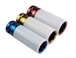 3PCS/set 17mm 19mm 21mm Colorful Tire Protection Sleeve Wall Deep Impact Nut Socket Alloy Wheel Pneumatic Wrench Screw Sleeve 1/2"