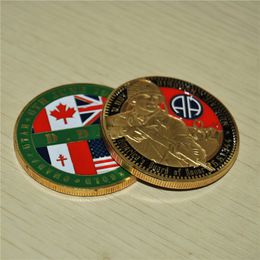 Military Challenge Coin D Day 82nd Airborne Americas Guard Of Honour Challenge Coin