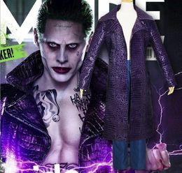 The Joker Suicide Squad Jared Leto Purple Coat with pants
