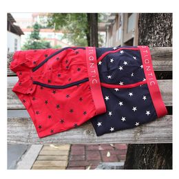 Free shipping new men cotton color matching boxers five-pointed star printing movement fashion comfortable pants