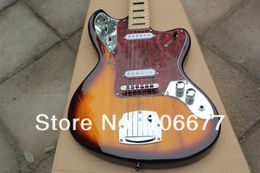 Top Quality Classical Yellow Sunburst JAGUAR ST Custom Body 6 String Electric Guitar !! Free Shipping