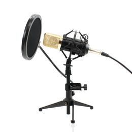 BM-700 Condenser KTV Microphone BM700 Cardioid Pro Audio Studio Vocal Recording Mic KTV Karaoke With Metal Tripod and Pop filte