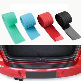 Rubber Car Door Sill Bumper Protector Trunk Guard Plate Sticker Rear Bumper Protection Trim Cover Strip Scratch Plate