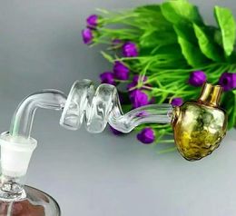 Spiral Strawberry Glass Boiler Wholesale Bongs Oil Burner Pipes Water Pipes Rigs Smoking