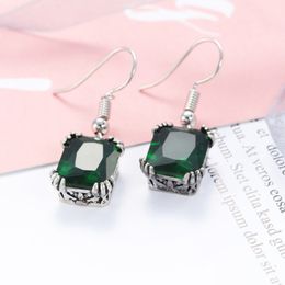 Luckyshine 5 pieces/lot Fashion Vintage Lovely Sky Blue Green Colour classic Dazzling Topaz crystal earrings for lady party gift E116-120