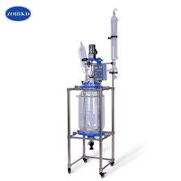 ZOIBKD High Quality Supplies S-50L Double Layer jacketed Glass Reactor Vessel for Laboratory Temperature Resistant Reaction