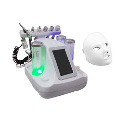 7 in 1 Hydro Dermabrasion Microdermabrasion Machine 7 Colours LED Facial Mask Oxygen Jet Peel Ultrasound RF Bio-lifting Cold Hammer Skin Care