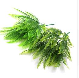 33cm Persian Grass Artificial Leaves Green Plants Artificial Garden Home Decor Autumn Decoration Artificial Grass Plant