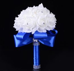 Bride holding flowers wholesale wedding foam simulation flowers wedding wedding flowers