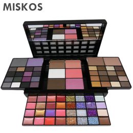 Set MISKOS 74 Combination 36 Colours Eyeshowed Lipstick Glitter Creams Concealers Blushers Contour Makeup Kit