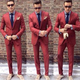 Custom Made Mens Suits Wedding Tuxedos Two Pieces Wide Peaked Lapel Groom Tuxedos Groomsmen Suits Best Man Blazers