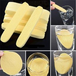 compressed facial sponges wholesale UK - Compressed Sponge Foam Sticks Facial Cleaning Cleansing Mat Pad Reusable Cleanser Strips Cosmetic Makeup Foundatidon Puff