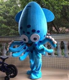 2018 Factory direct sale EVA Material Blue fish Mascot Costumes Cartoon Apparel Birthday party Masquerade