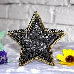 Christmas Decor Moroccan Candlestick Candles Five-pointed Star Colourful Candle Holder Home Bar Decoration Free Shipping ZA6883