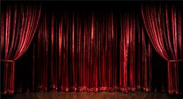 Digital Printed Vinyl Wine Red Curtain Stage Photography Background for Wedding Kids Children Party Photo Booth Backdrops Vintage