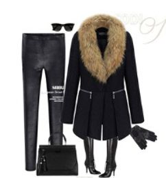 Wholesale-Explosion models autumn and winter Europe and the United States large size women's clothing in the warm long hair collar woolen co