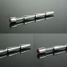 Chastity Devices Stainless Steel Sounding Male Penis Urethral Stretching Urethral Plug #t65