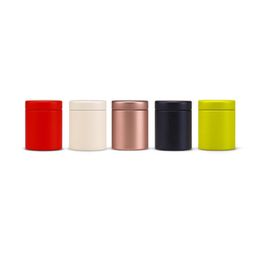 Newest Colorful Storage Bottle Sealed Metal Herb Wax Travel Mini Hide Box Smoking Pipe Accessories Innovative Design Multiple Uses Hot Sale