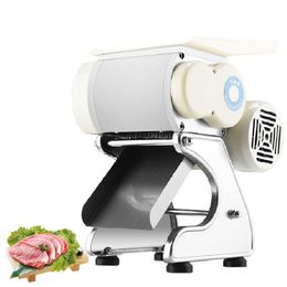 commercial Household Meat cutting machine electric meat slicing machine stainless steel automatic meat grinder cutter machine