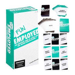 2018 Newest Funemployed Card The Interview of Actual Jobs and Absurd Qualifications Fun Employed Card Game Friends Party Family Board Game