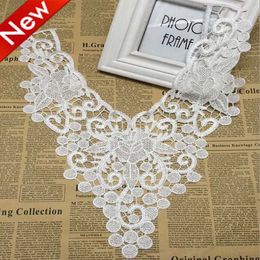 patches fabric collar Trim Neckline Applique for dress/wedding/shirt/clothing/DIY/craft/Sewing flower Floral lace dots chain