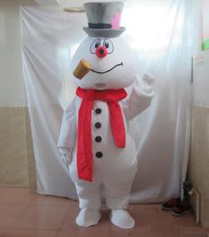 2018 High quality the head frosty the snowman mascot costume adult frosty the snowman costume