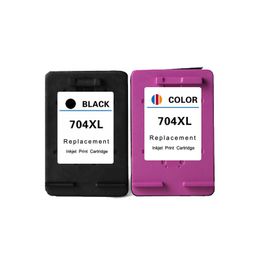 704XL Ink Cartridge Black & Colour Replacement for HP Deskjet 2010 2060 D2060 D2010 K110A K010A Printer