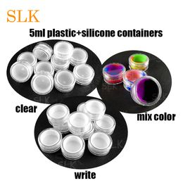 FDA Tested Silicone Box Wax Containers 5ml 7ml Silicon Container Bho Extractor Wax Jars Dab Tool Storage Jar Oil Holder Nonstick