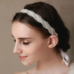 Art Deco Diamante Bridal Hairband Headpiece Spiral Pattern Jewels Headband Wedding Hair Tiara Headband SH26 Free shipping