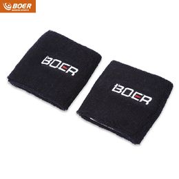 BOER Paired Elastic Wrist Guard Support Band Bracer Protector for Outdoor Basketball Tennis Sport 4 color option