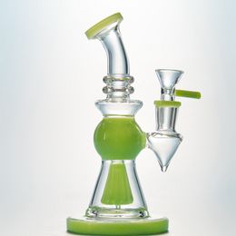 7 Inch Pyramid Design Heady Glass Bongs Showerhead Perc Short Nect Mouthpiece Dab Rig 14mm Joint Water Pipe With Bowl